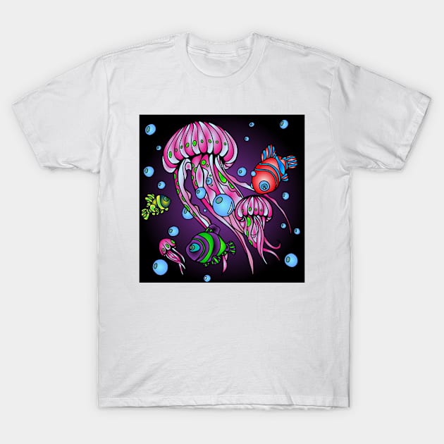 Sealife 356 (Style:1) T-Shirt by luminousstore